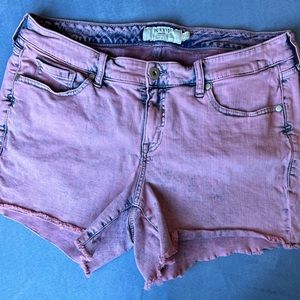 Torrid Pink Mineral wash Denim shorts with bonus top